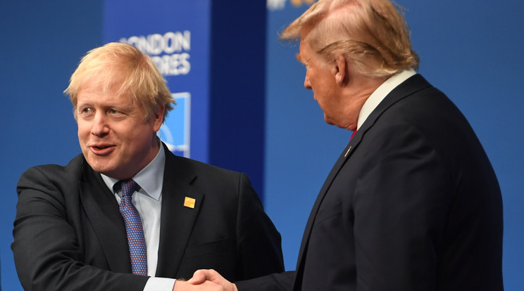 Boris Jonhson, az Egyesült Királyság miniszterelnöke (balra) és Donald Trump, az Amerikai Egyesült Államok elnöke (jobbra) a néhány napja tartott NATO-csúcson Londonban. Fotó: Northfoto