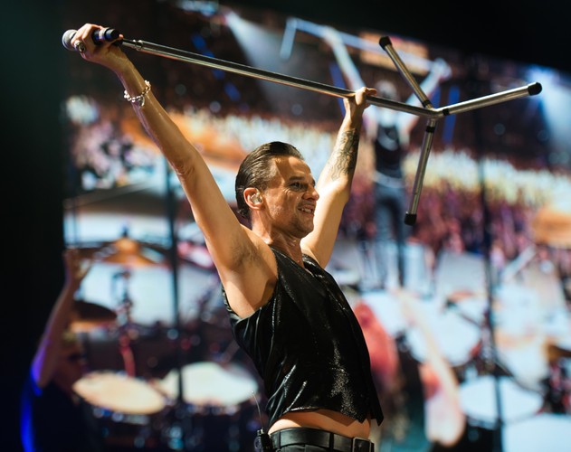 Depeche Mode podczas koncertu w Łodzi