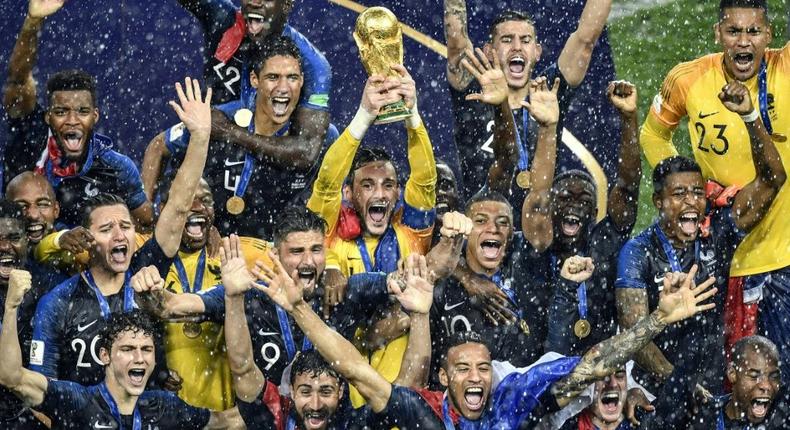 France won the last World Cup in 2018 and will be looking to retain the trophy in Qatar in 2022 Creator: Alexander NEMENOV