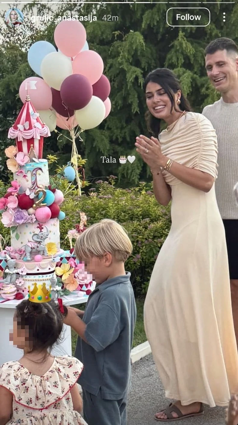 Drugi rođendan ćerke Nemanje Nedovića