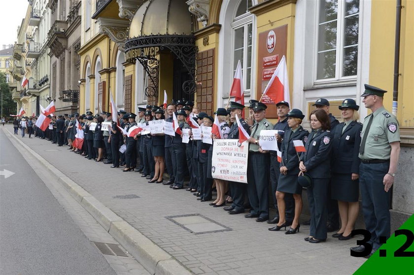 Protesty celników we Wrocławiu