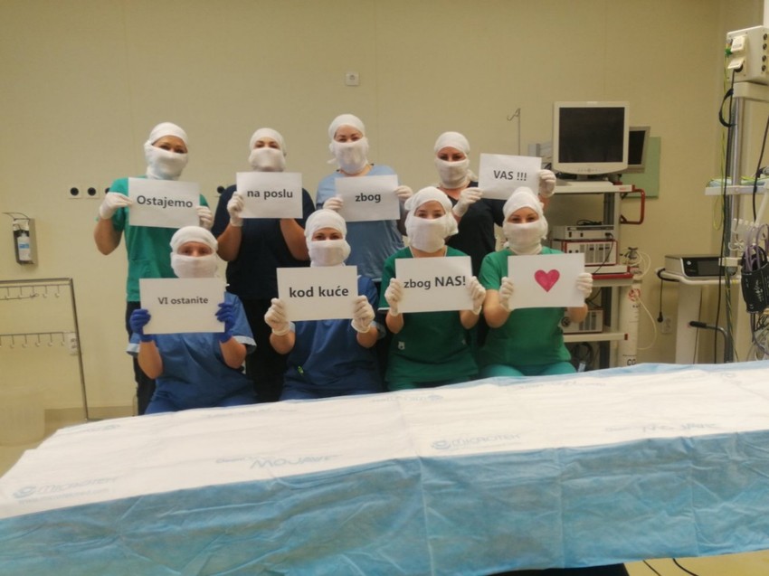 Medicinske sestre iz opšte bolnice u Srbiji