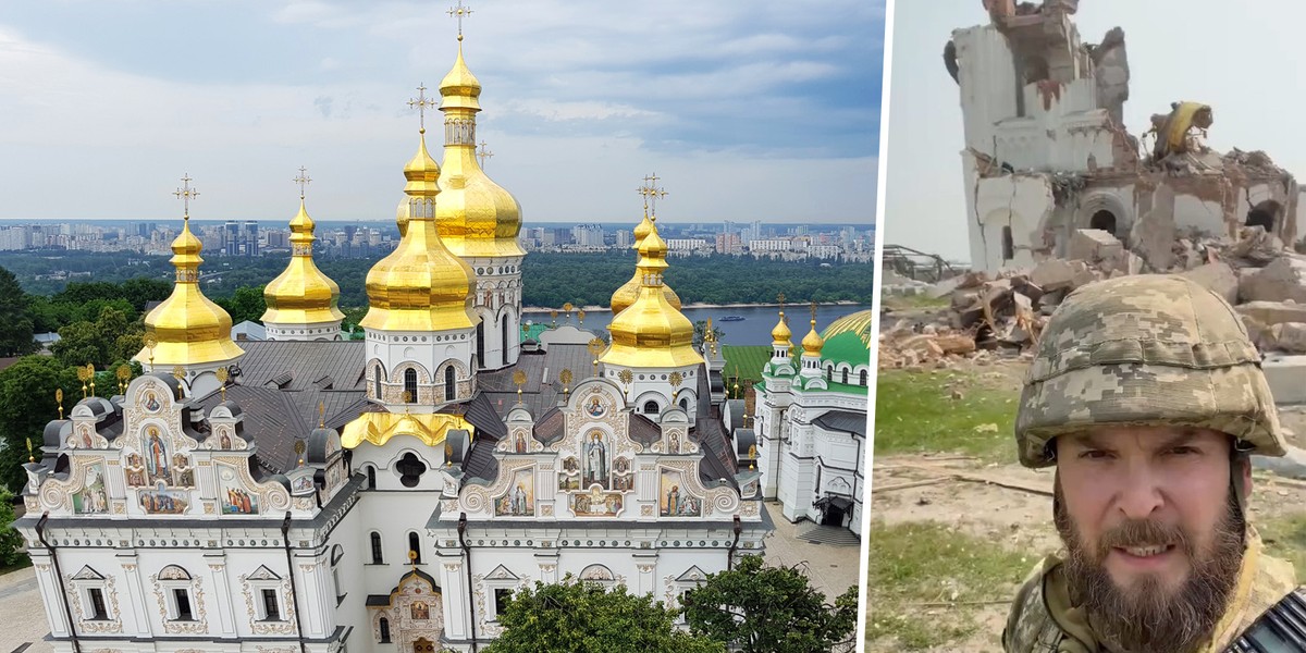 Wojna w Ukrainie. Ławra Świętogórska zniszczona przez rosyjskie rakiety