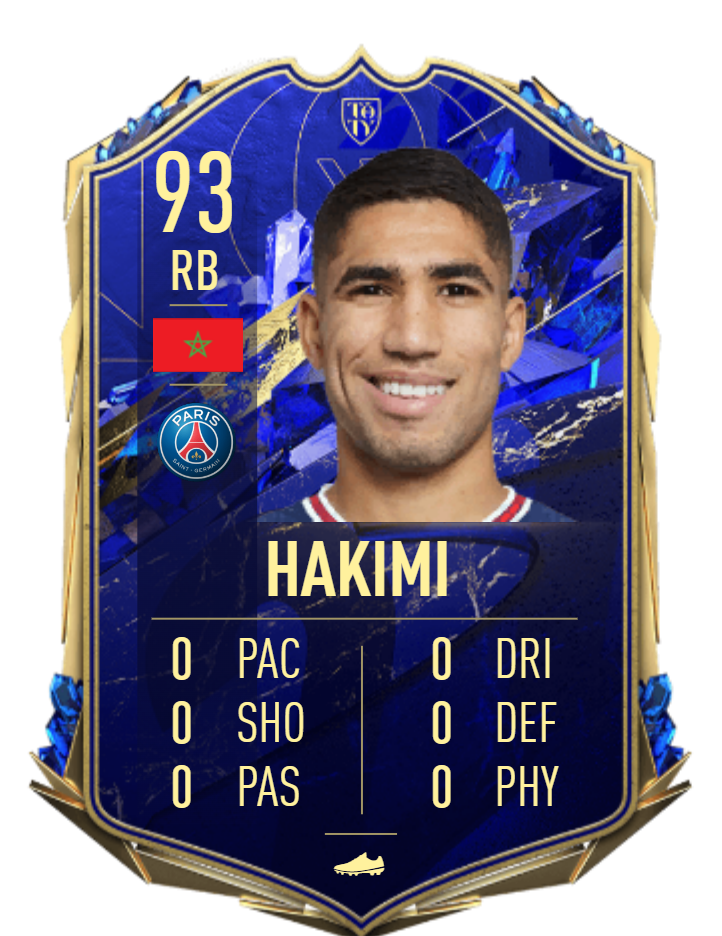 KARTA ZABAWKI Hakimi FIFA 22