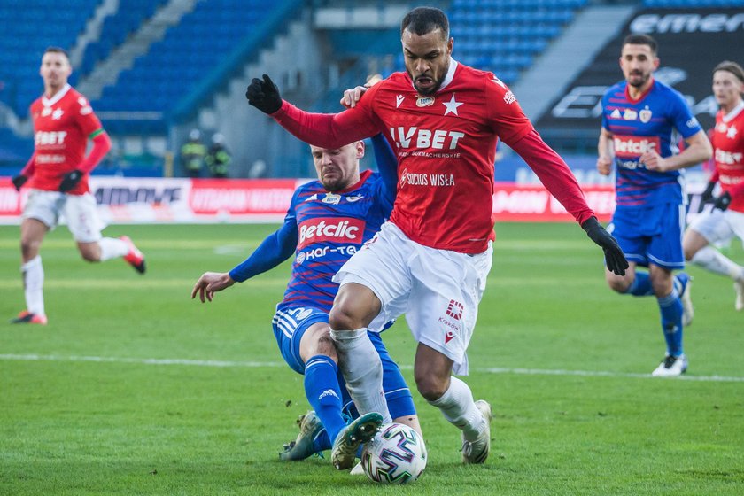 Pilka nozna. PKO Ekstraklasa. Wisla Krakow - Piast Gliwice. 31.01.2021