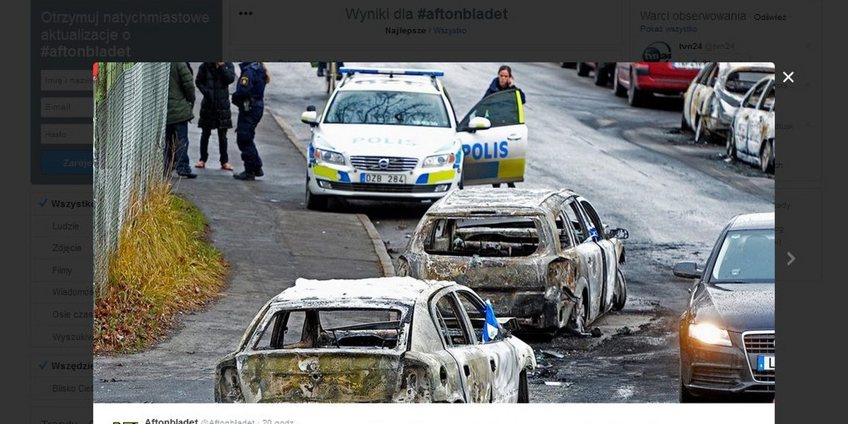 Zamieszki pod Sztokholmem