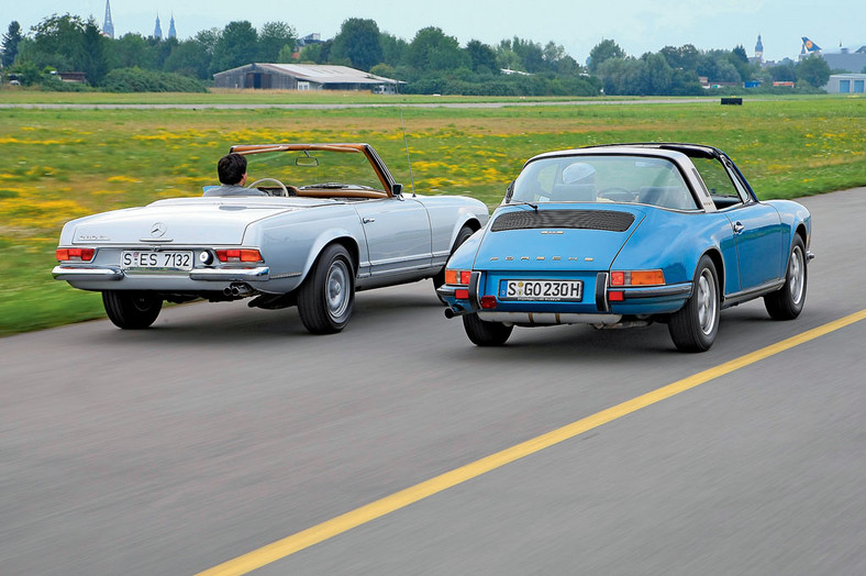 Wiatr przeciw burzy - Mercedes 280 SL kontra Porsche 911 S 2.2 Targa