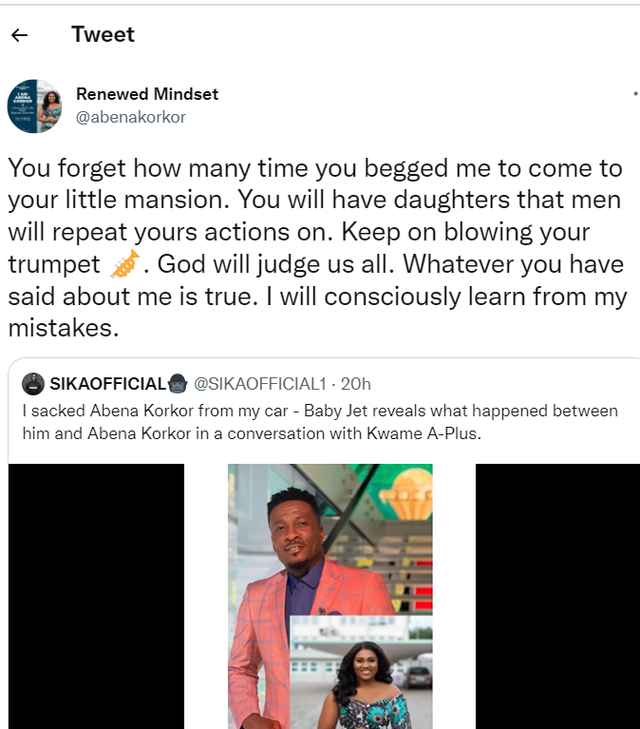Abena Korkor's Tweet