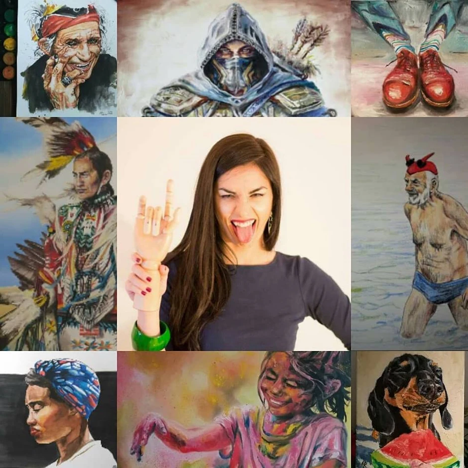 Ružica okružena omiljenim radovima 