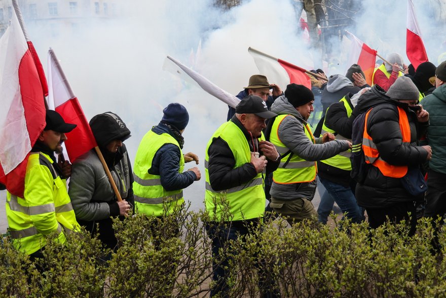 Protest rolników w Warszawie