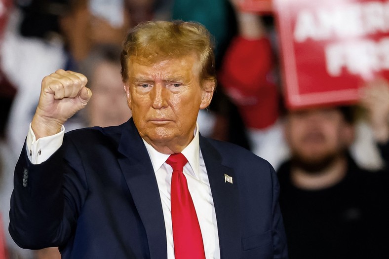 Donald Trump în Carolina de Sud, 10 februarie 2024.