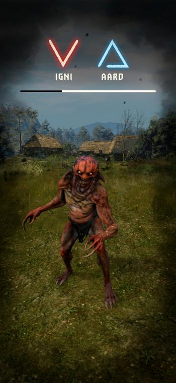 Wiedźmin: Pogromca Potworów - screenshot z gry (wersja na Androida)