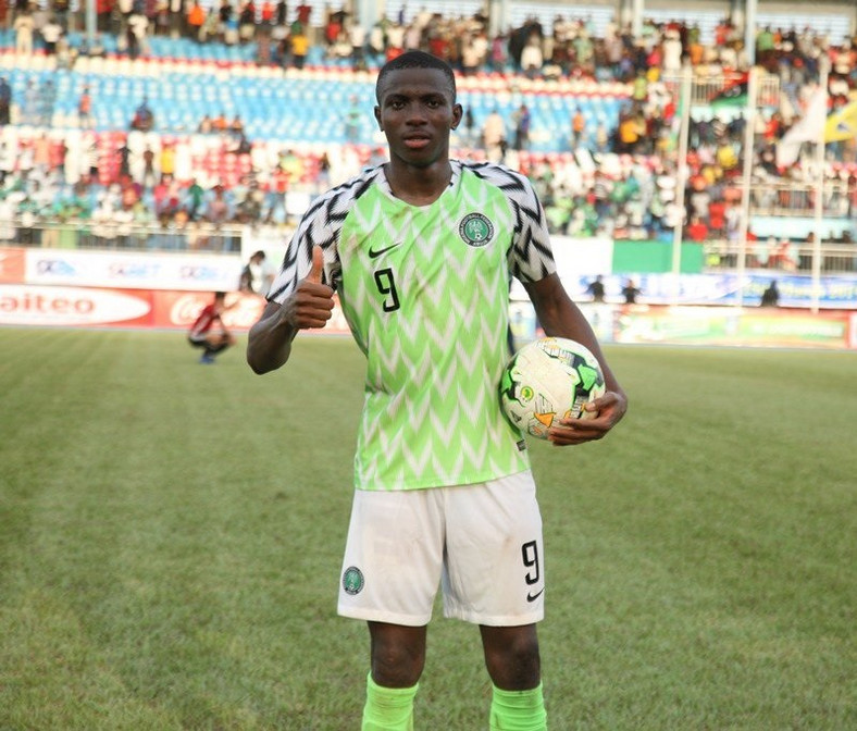 Victor Osimhen is currently Super Eagles' first-choice striker (Twitter/Dizsteve)