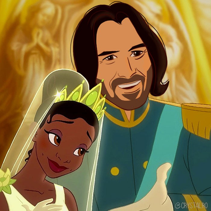 Valaki lecserélte az összes Disney herceget Keanu Reeves-re és az eredmény maga a tökély