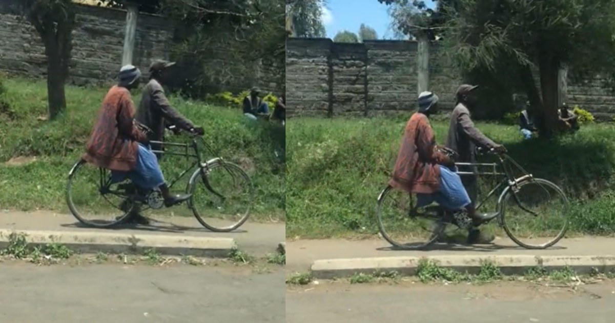 Elderly man taking his sick wife to the hospital on a bicycle sparks reactions - Vimarsana News