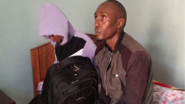 File image of a man who was arrested in a lodging with a form three student A teacher in Narok has been arrested after he was busted with his form three student in a lodging
