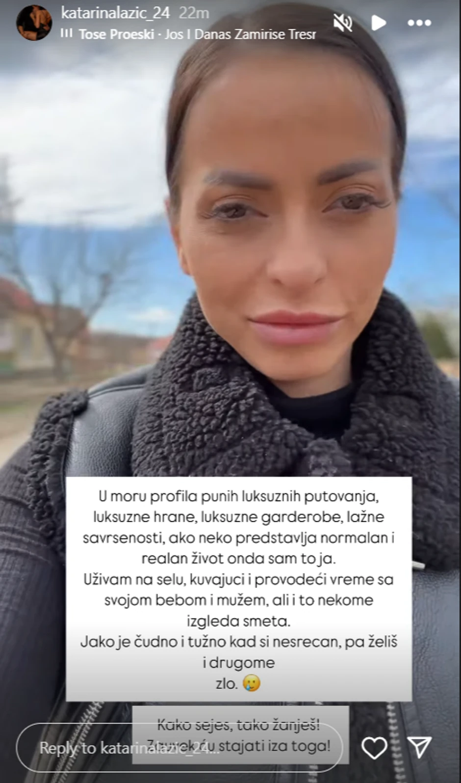 Katarina Lazić objava