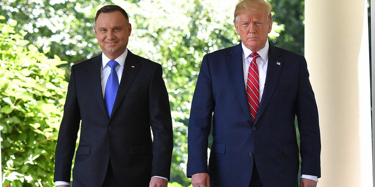 Andrzej Duda i Donald Trump