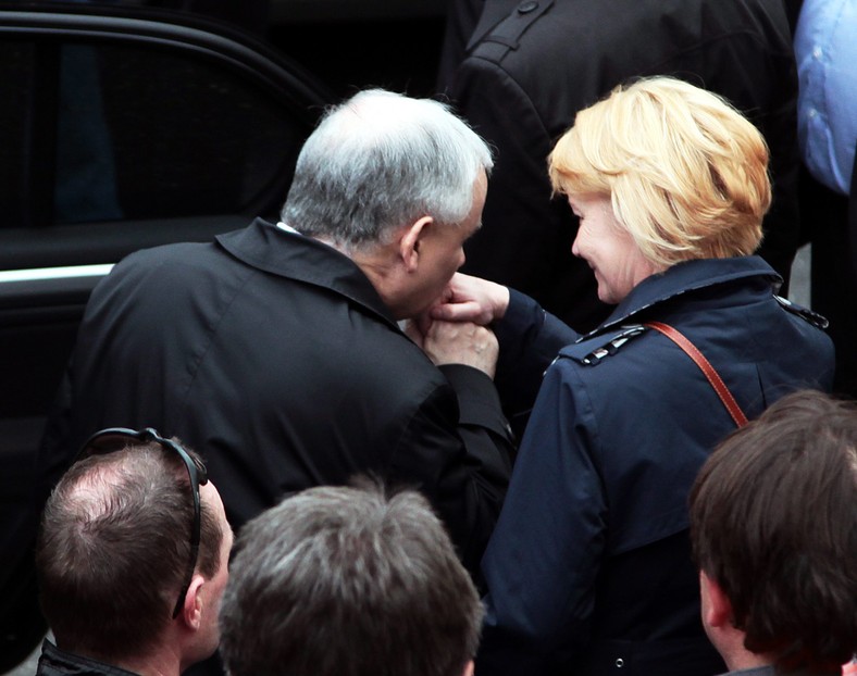 Jarosław Kaczyński i Jolanta Szczypińska w 2007 r.