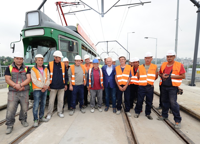 Zamenik gradonačelnika sa radnicima