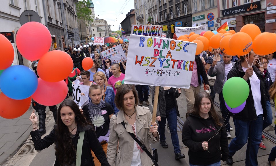 Marsz Równości pod hasłem przeszedł ulicami Krakowa