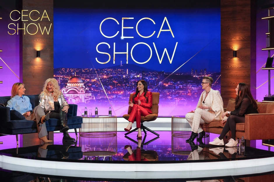 "Ceca show", gosti Tijana Dapčević, Ivana Peters i Zorana Pavić