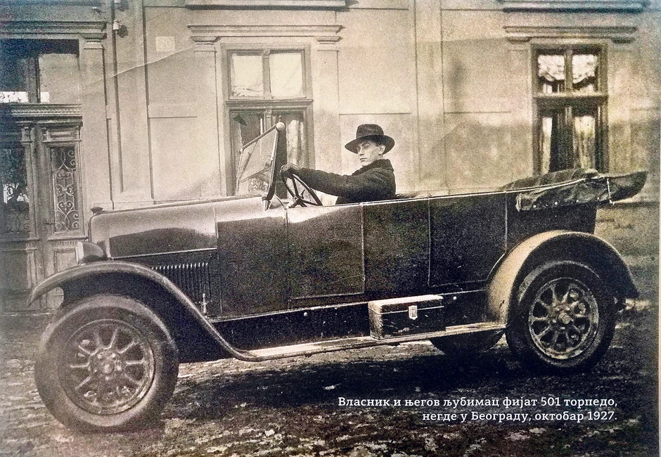 Vlasnik u svom automobilu, Beograd 1927.