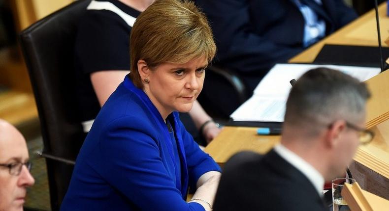 First Minister Nicola Sturgeon told the Scottish parliament she would look again at a timetable for an independence referendum in autumn 2018