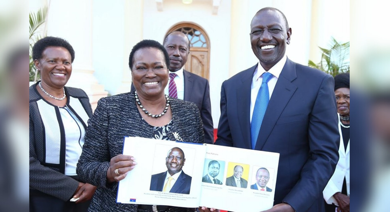 President William Ruto met former President Uhuru Kenyatta’s sister Kristina-Pratt at State House on Monday, April 24, 2023.