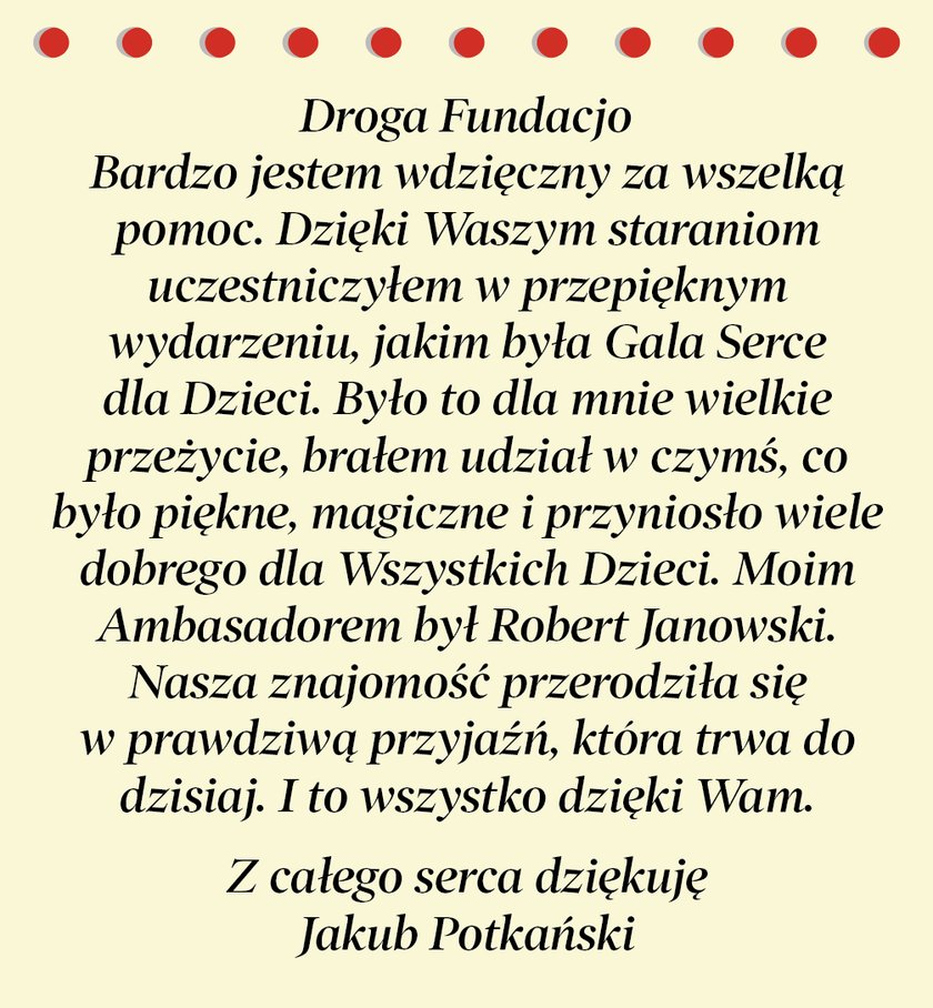 Podziękowania