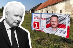 Kampania PiS. Za chwilę cały region zostanie wytapetowany twarzą Janusza Cieszyńskiego.