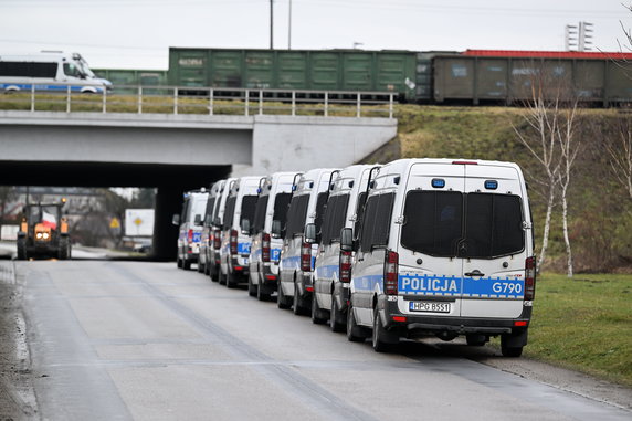 Protest rolników przeciw importowi zboża z Ukrainy