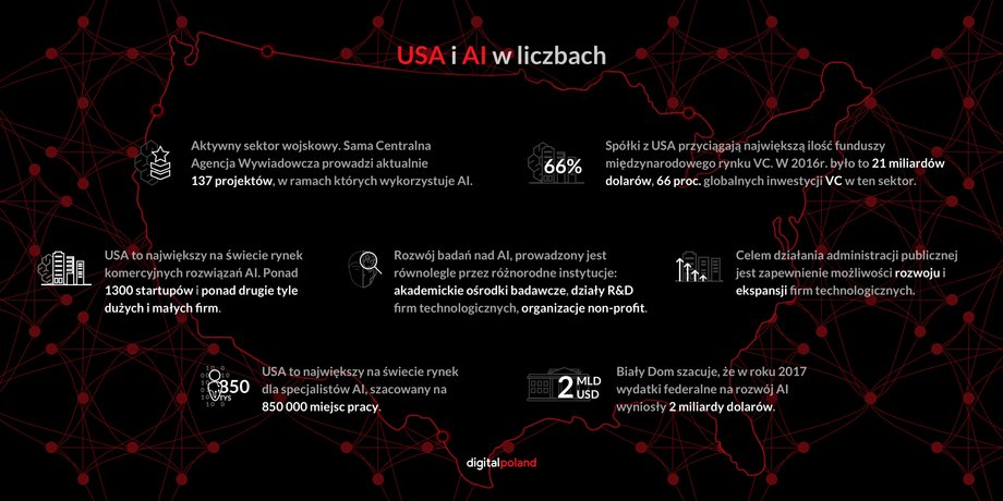 USA i AI w liczbach