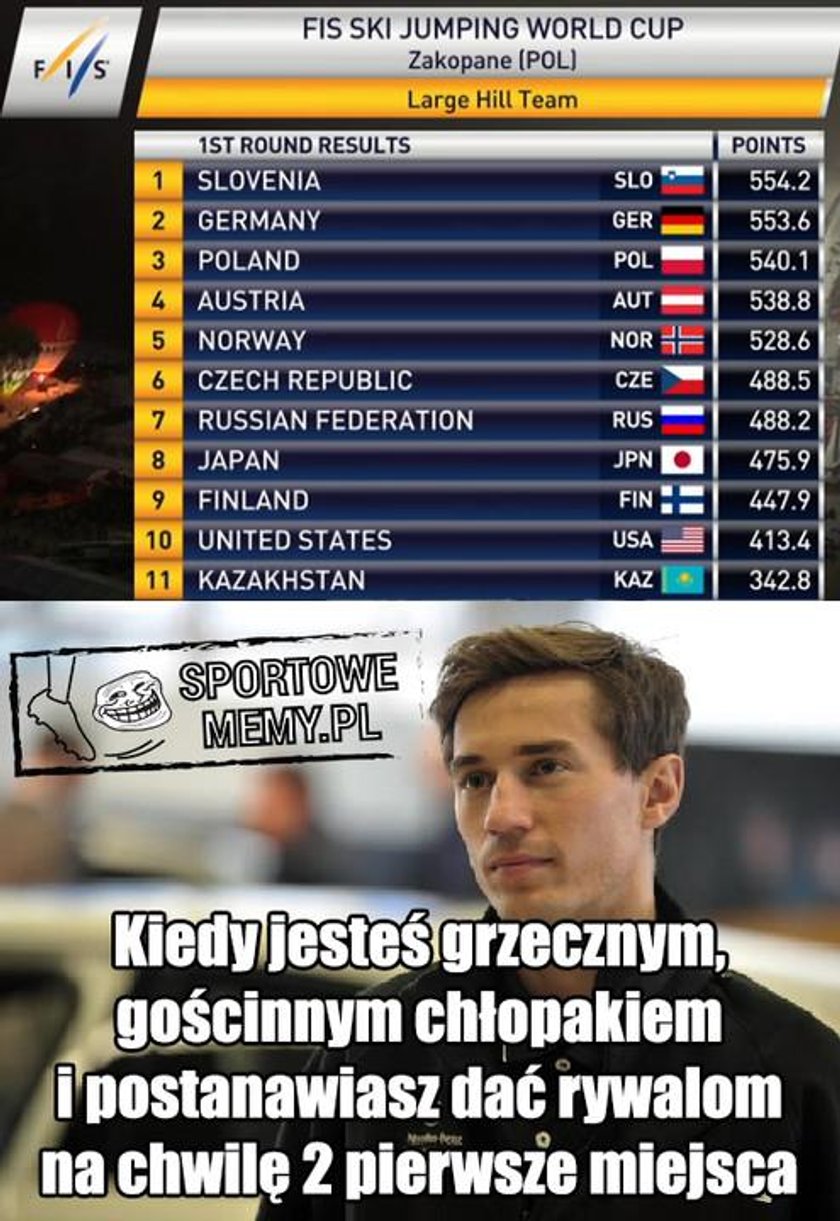 MEMY po konkursie drużynowym w Zakopanem