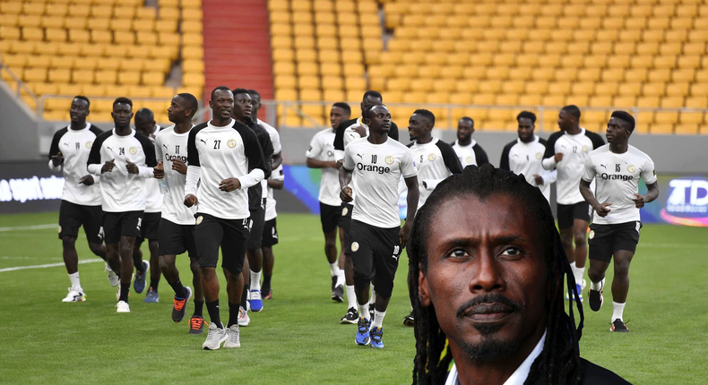 Entrainements des Lions au stade Me Abdoulaye Wade