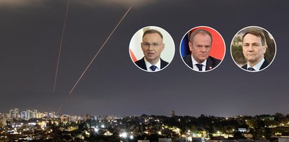 Duda, Tusk i Sikorski komentują atak Iranu. Co z Polakami w Izraelu?