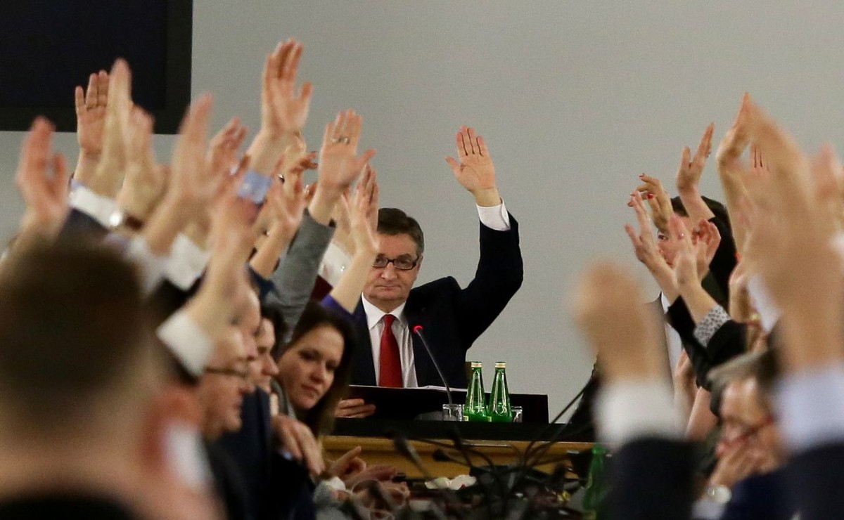 Głosowanie w Sali Kolumnowej