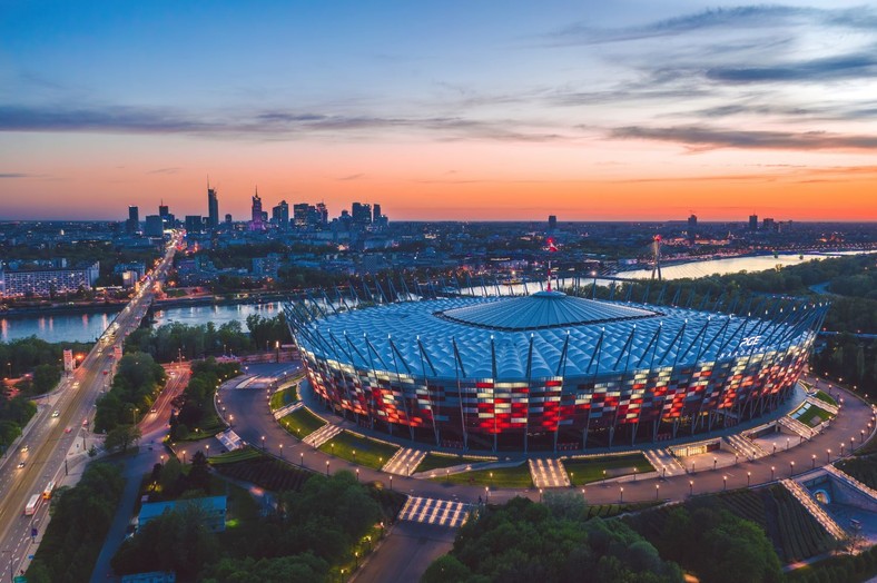 Stadion Narodowy, Warszawa - tak niebezpiecznie jeszcze tam nie było.