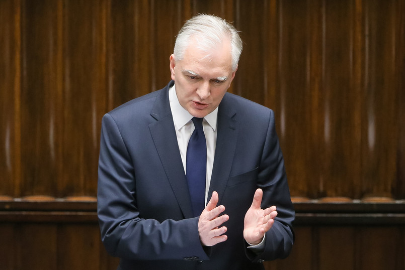 Wicepremier, minister nauki i szkolnictwa wyższego Jarosław Gowin podczas posiedzenia Sejmu
