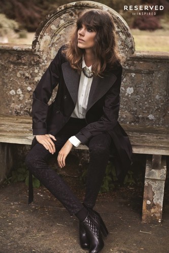 Freja Beha Erichsen w kampanii Reserved jesień/zima 2013/2014