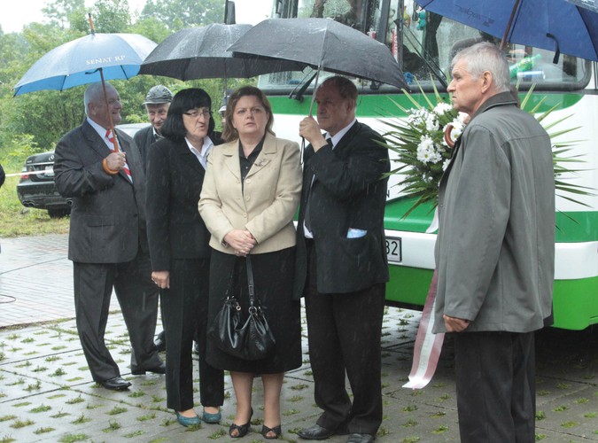 Renata Beger na pogrzebie Andrzeja Lepppera