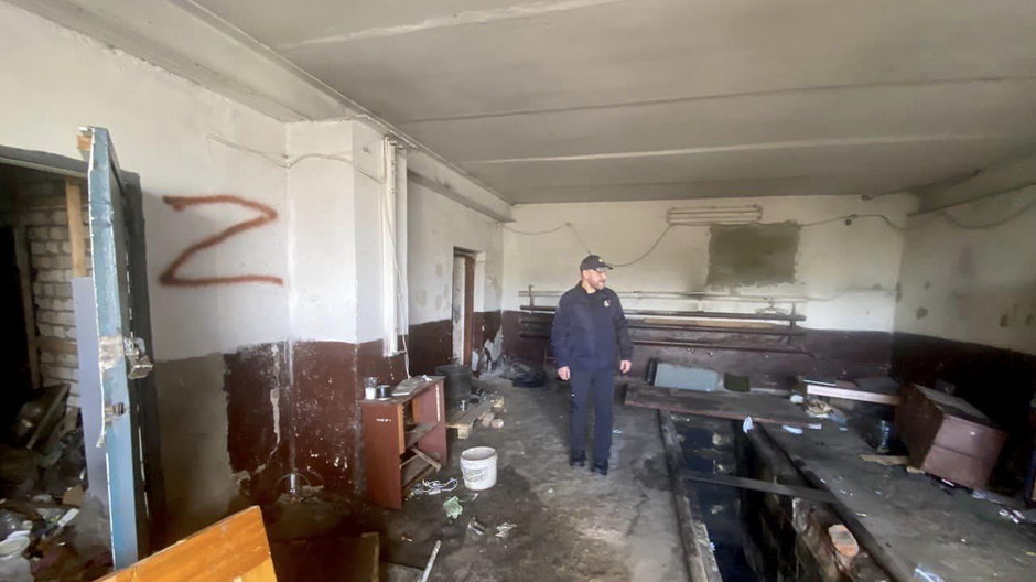 Zniszczenia w jednej z miejscowości w obwodzie charkowskim