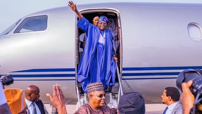 Tinubu on private visit to traditional rulers (Credit: New Telegraph)