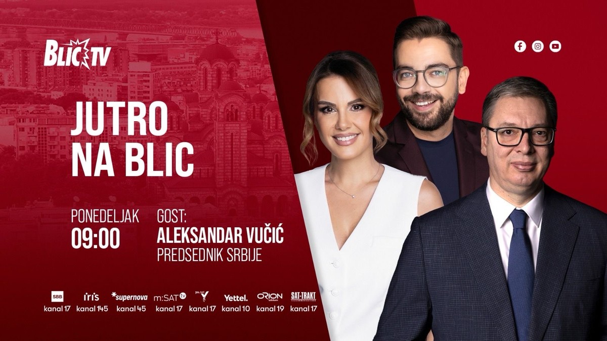 Jutro na Blic, 26.1. 2026. Gost Aleksandar Vučić 