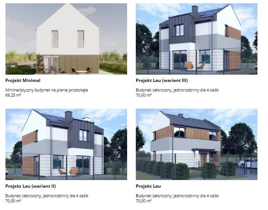 Obecnie na stronach GUNB można znaleźć projekty domów do 70 m kw.