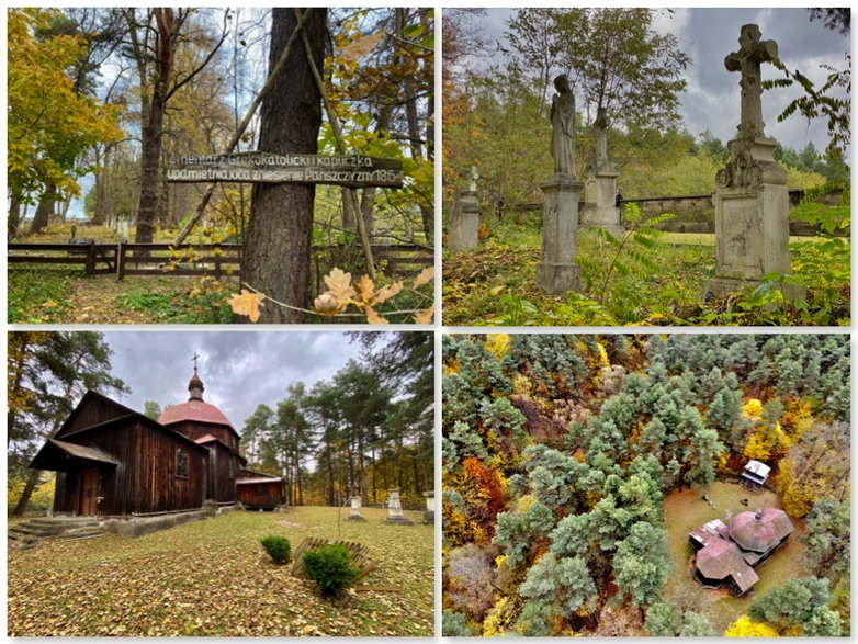 Cmentarz i cerkiew w Łówczy