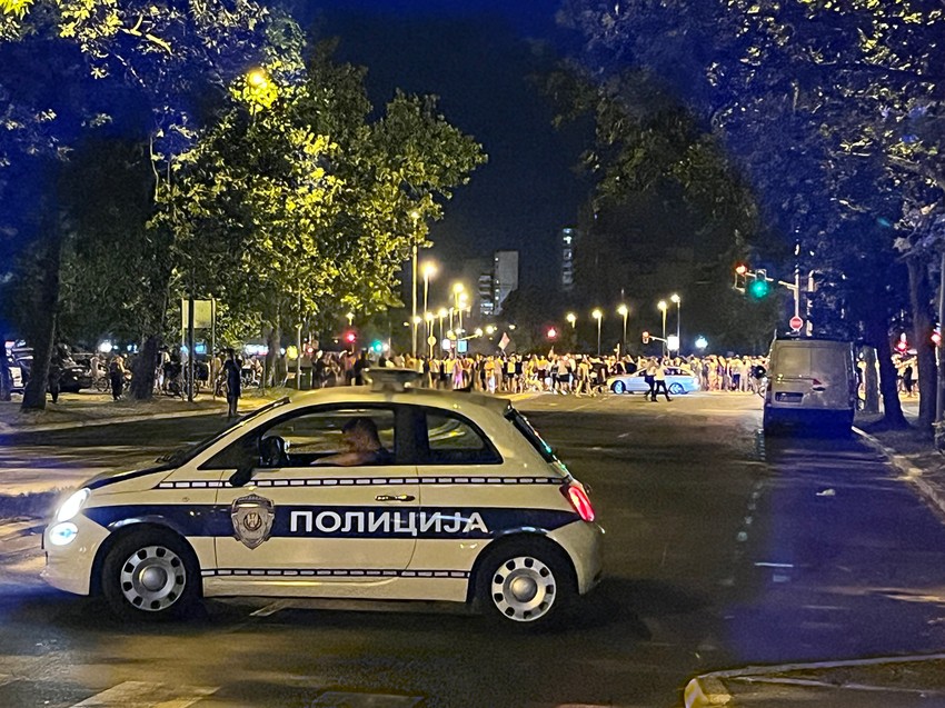 Blokada na Novom Beogradu