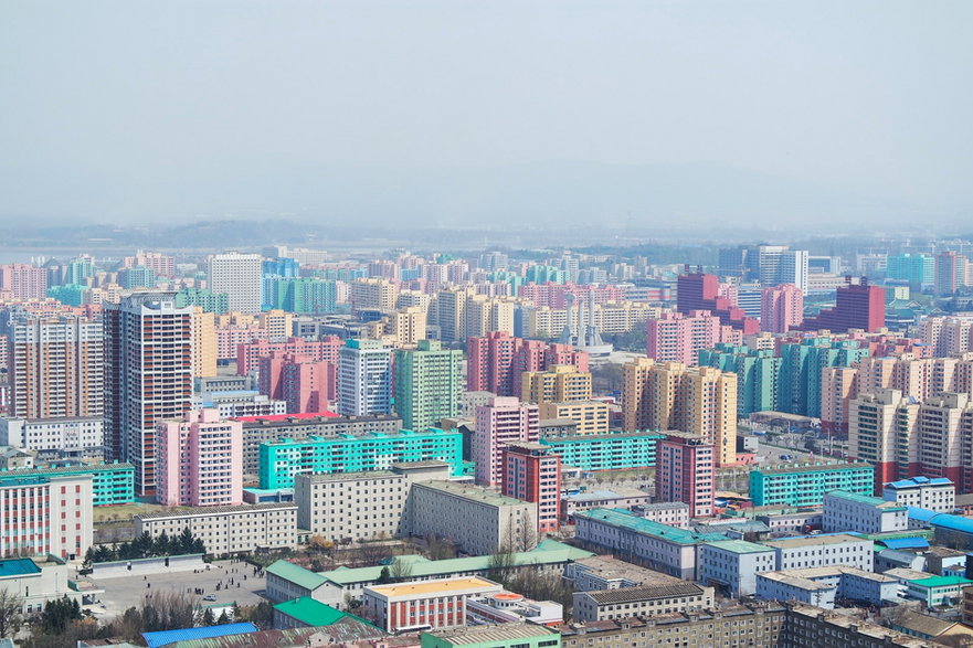 Budynki mieszkalne w Pjongjangu
