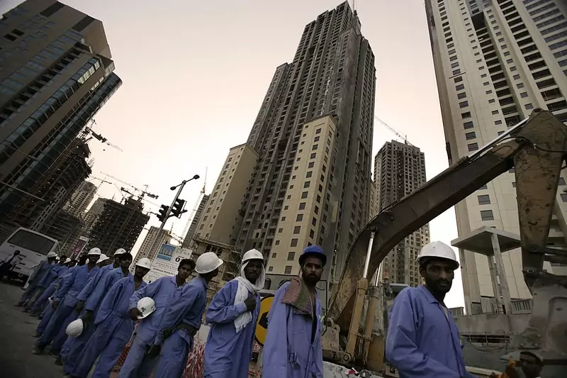 Migranci pracujący w Dubaju