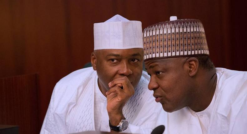 Senate President, Bukola Saraki and Speaker of the House of Representatives, Yakubu Dogara